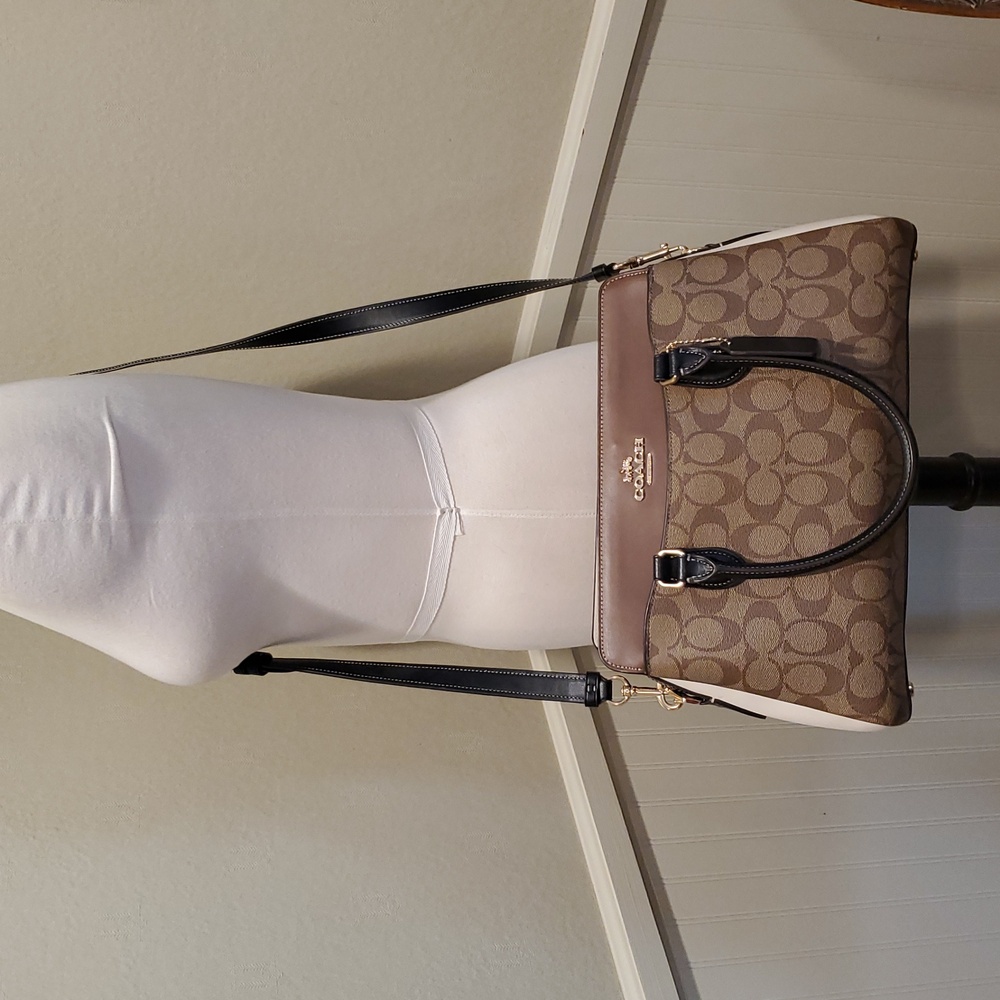 Coach Darcie Signature Carryall Colorblock Bag - Picture 6 of 16